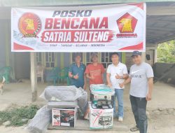 SATRIA Sulteng Salurkan Genset, Terpal, dan Air Bersih untuk Korban Gempa Sigi