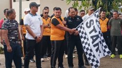 Polres Morowali Utara Gelar Olahraga Bersama Sambut HUT Bhayangkara ke-80