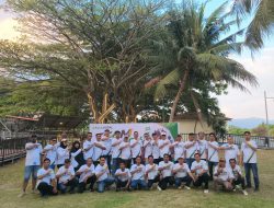 Kalla Aspal Perkuat Solidaritas Tim Melalui Team Building di Taipa Beach Palu