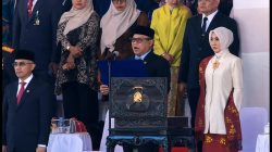 Arus Abdul Karim Bacakan Teks Proklamasi pada Upacara HUT RI ke-81 Sulteng