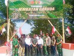 Jembatan Garuda Buka Akses Ekonomi dan Pertanian Warga Desa Bahagia