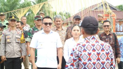 Bupati Delis Buka Lomba Desa di Pontengoa, Tekankan Kolaborasi dan Serahkan Santunan BPJS Ketenagakerjaan