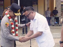 Bupati Delis Sambut Kapolda Sulteng di Mako Polres Morut, Dukung Ketahanan Pangan