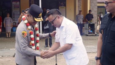 Bupati Delis Sambut Kapolda Sulteng di Mako Polres Morut, Dukung Ketahanan Pangan