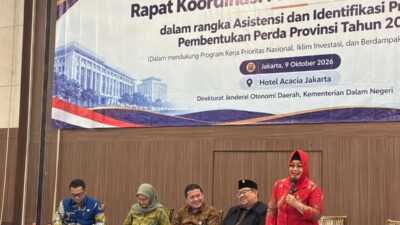 Ketua Bapemperda DPRD Sulteng Jadi Keynote Speaker Rakor Propemperda 2027